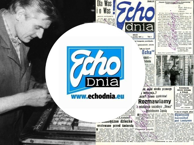 Pierwsza strona pierwszego numeru "Echa Dnia" z 1 grudnia 1971 roku.