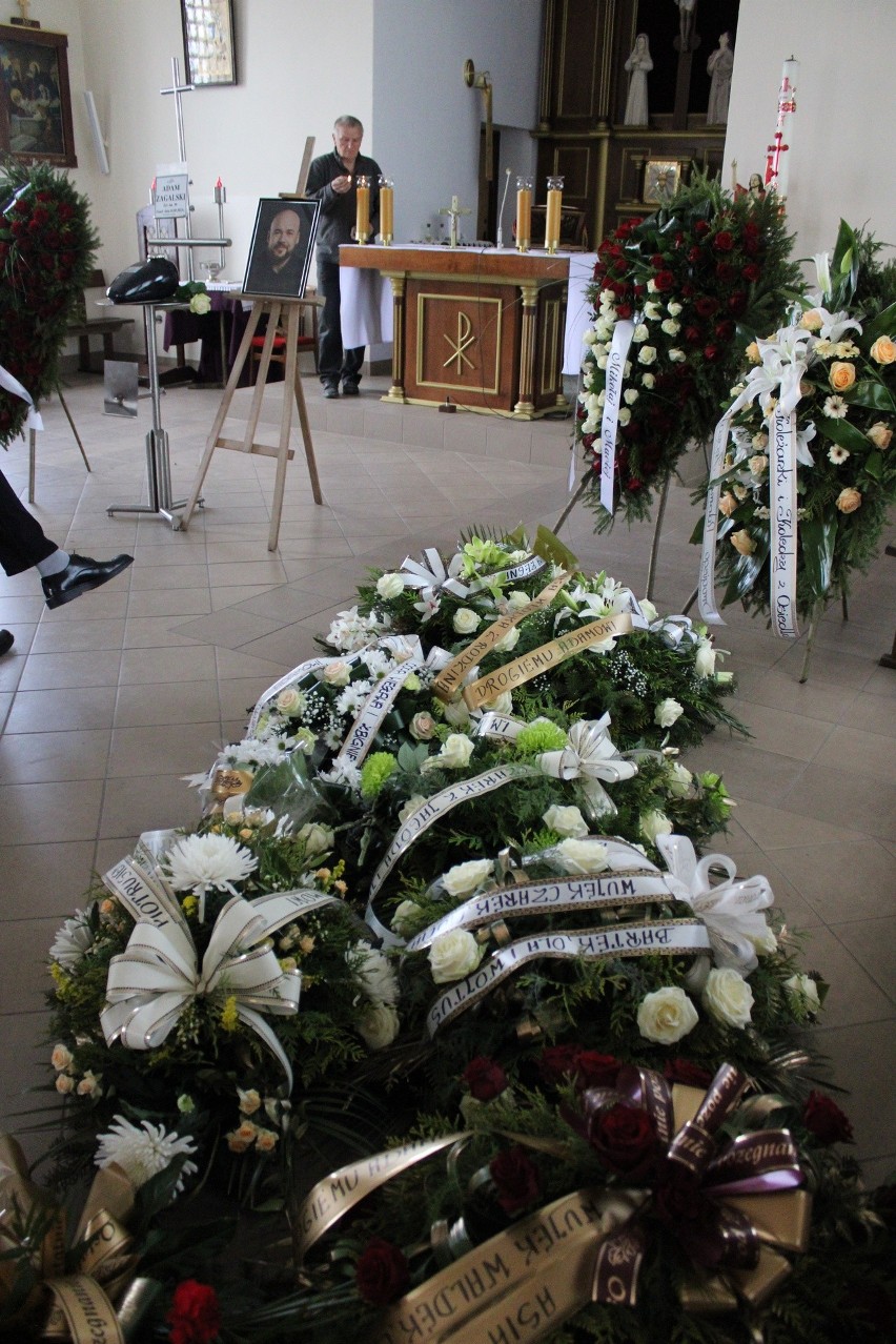 Pogrzeb Adama Zagalskiego, tragicznie zmarłego motocyklisty...