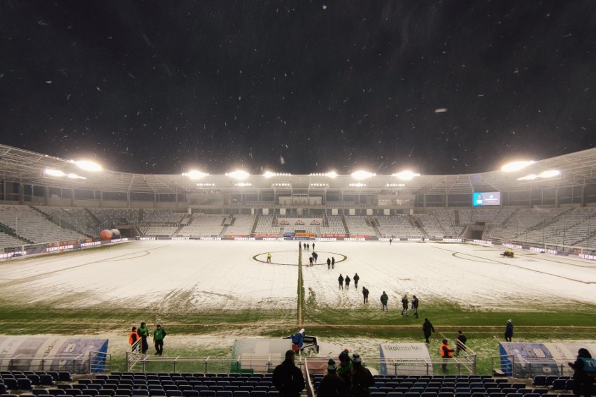 Stadion Wisły Płock w piątek 3 lutego przed godziną 17