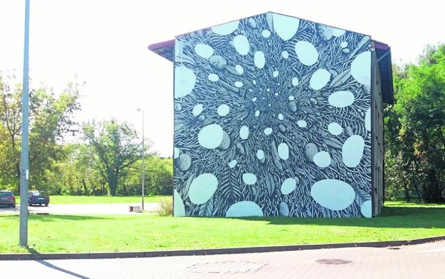 Mural Tellasa na budynku przy ul. Czechosłowackiej 2.