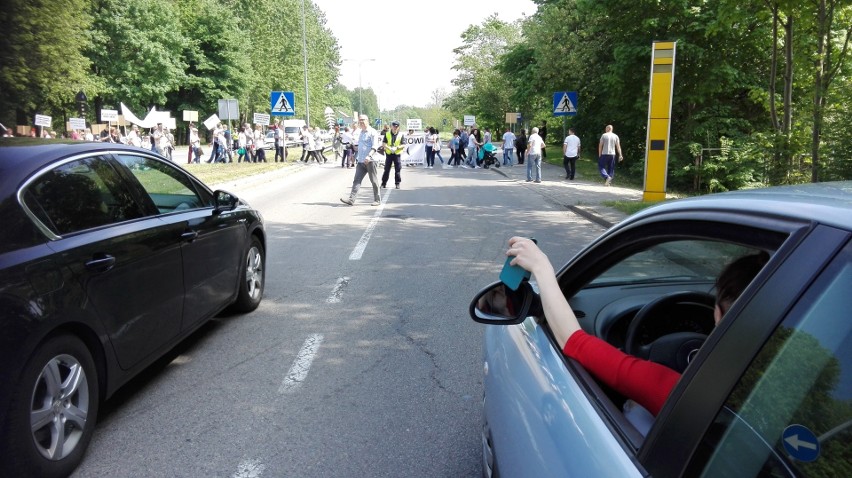 W sobotę na przejściu dla pieszych w Redzikowie swój protest...