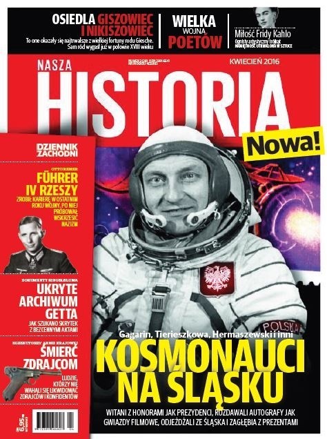 Na okładce zdjęcie Mirosława Hermaszewskiego, pierwszego  (i do dzisiaj jedynego) polskiego kosmonauty