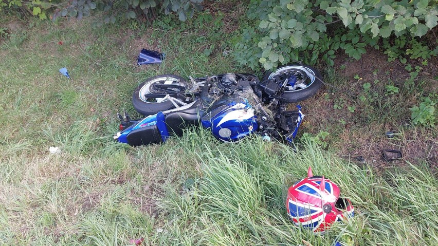 W wypadku w Zakliczynie ranny został kierowca motocykla....