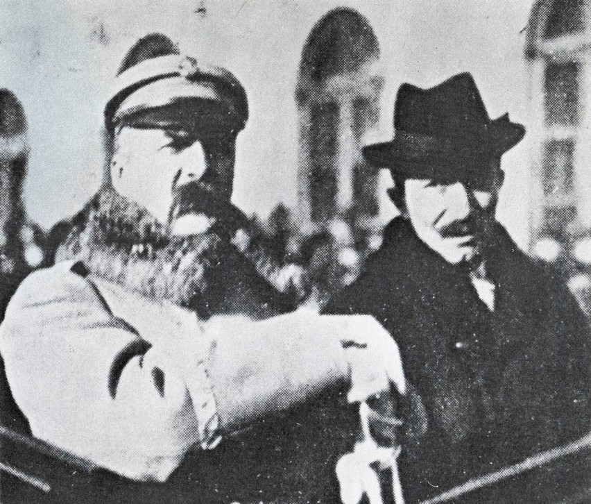 Premier Wincenty Witos z marszałkiem Józefem Piłsudskim