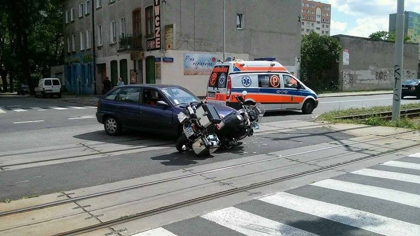 Pijany kierowca potrącił motocyklistę