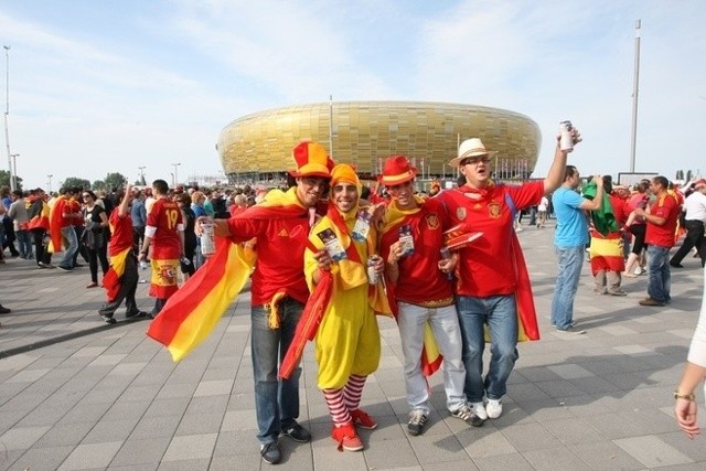 Kibice Hiszpanii podczas Euro 2012