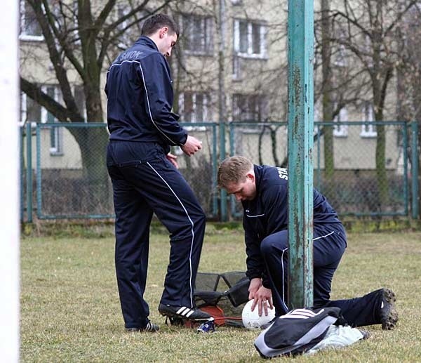 Stal Sanok trenuje przed meczem z Legią Warszawa...