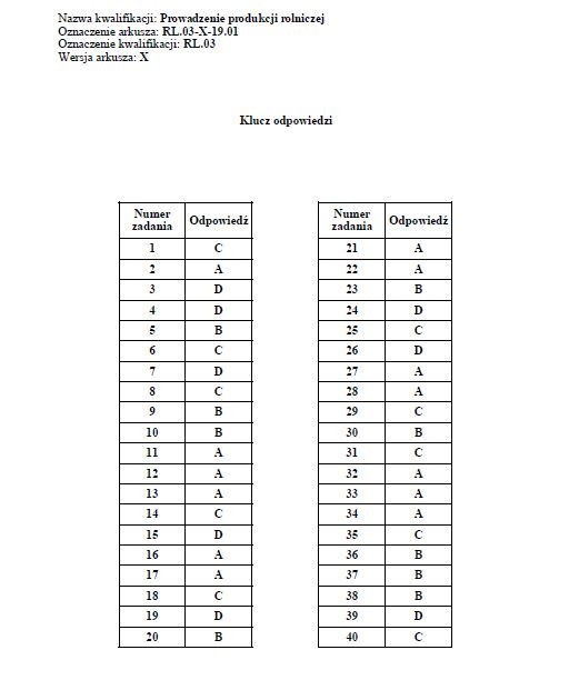 Egzamin zawodowy 2019 CKE: arkusz + klucz odpowiedzi. Wyniki...