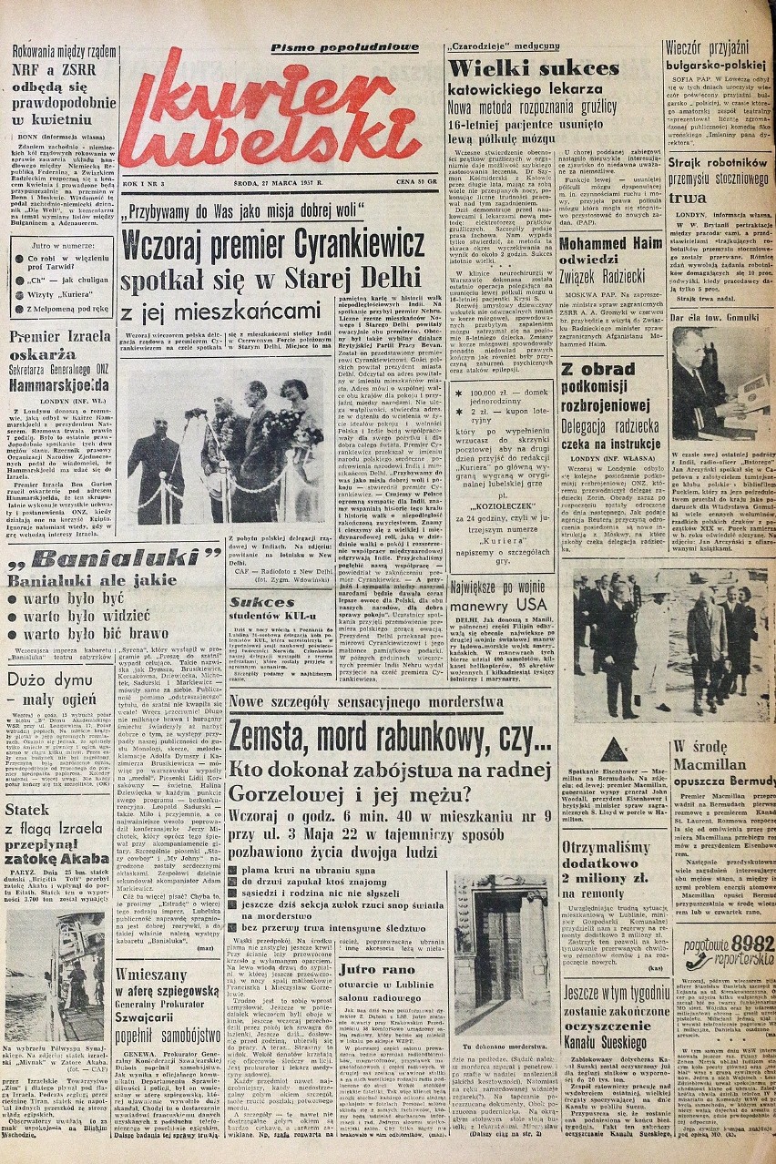 „Kurier Lubelski" z 1957 r.