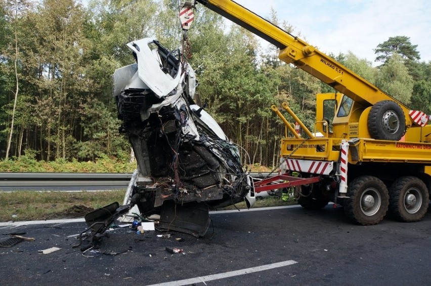 Wypadek na trasie Dk1 w Kobiórze