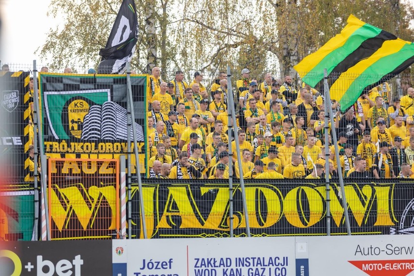 Kibice na meczu Puszcza - GKS Katowice