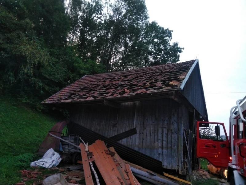 Kicznia. Wypadek z udziałem samochodu marki renault trafic. Kierowca próbował ominąć sarnę [ZDJĘCIA]