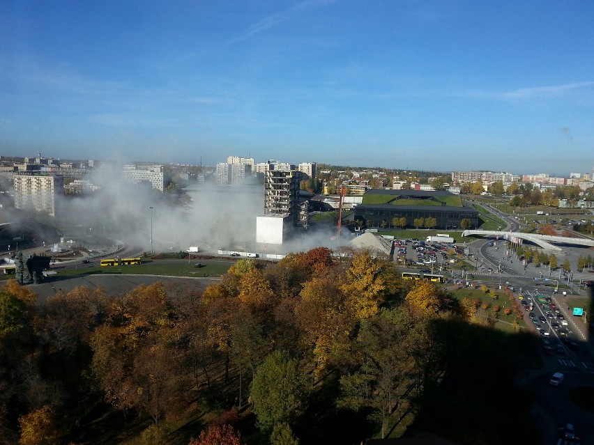 Katowice: rozbiórka DOKP. Gdzie jest Spodek? [ZDJĘCIA]