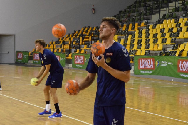 Mateusz Kornecki podczas treningu Łomża Vive Kielce.