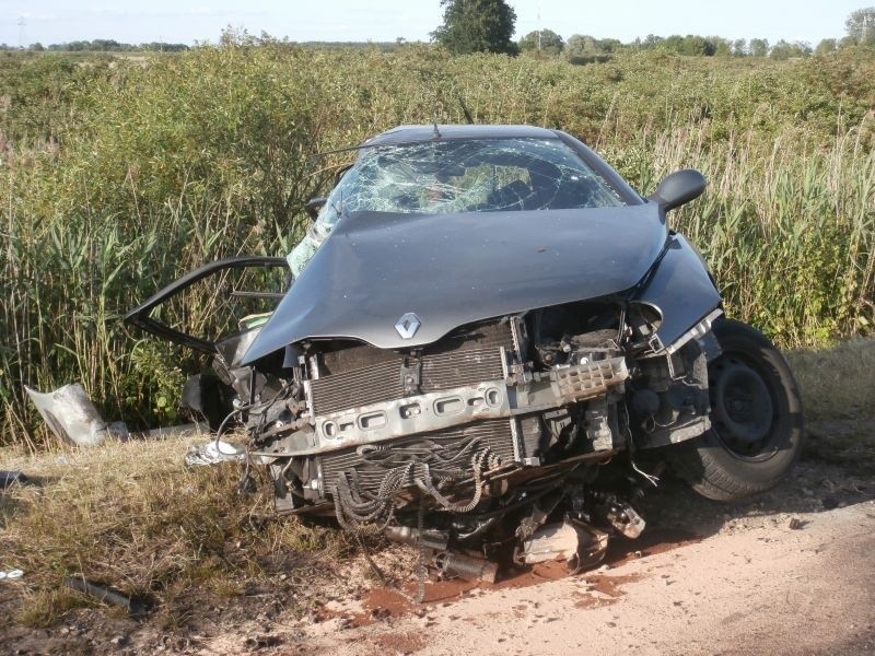 Na drodze krajowej nr 65, pobliżu miejscowości...