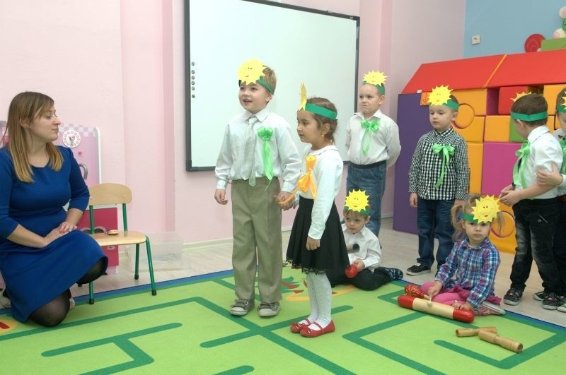 Pasowanie na przedszkolaka w nowym przedszkolu w Kobylanach