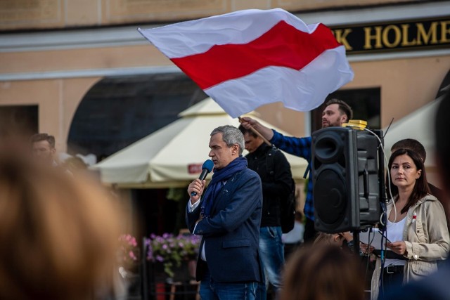 Paweł Łatuszka, jeden z liderów opozycji, chce ścigania prezydenta Białorusi Aleksandra Łukaszenki
