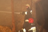 Pożar stodoły w Kozubach