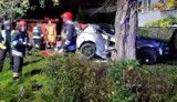 Wypadek śmiertelny w Bielsku-Białej: Zginął 22-letni kierowca volkswagena. Pasażer w ciężkim stanie ZOBACZCIE ZDJĘCIA
