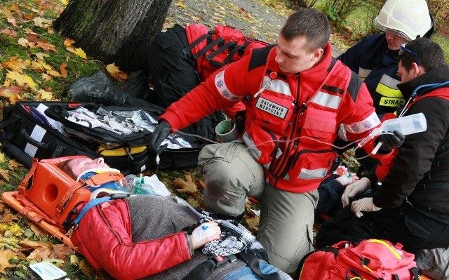 W ćwiczeniach Medline 2009 bierze udział blisko 200 ratowniików z Polski i Niemiec. Dziś m.in. ratowali ofiary pożaru w Obrzycach.