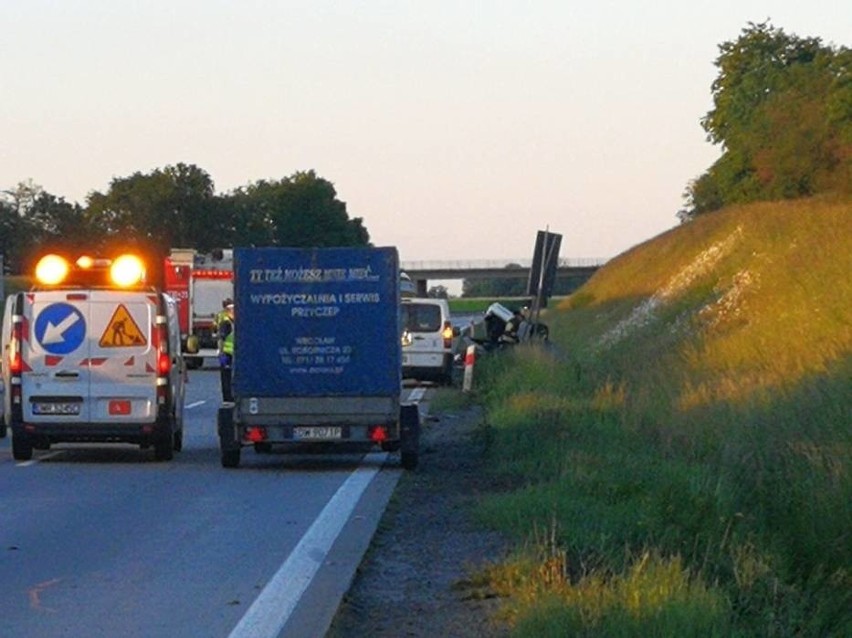 Śmiertelny wypadek na autostradzie A4 pod Kątami...