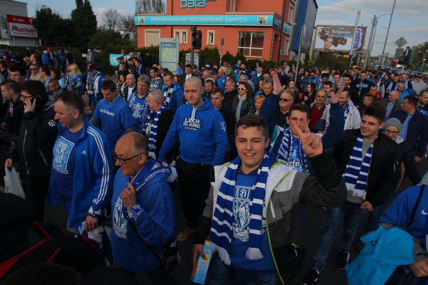 09.04.2017 poznan gd lech poznan legia warszawa n/z kibice...