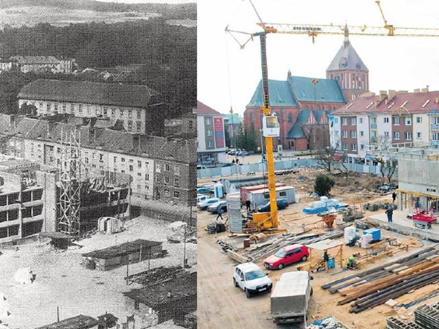 52 lata temu i teraz - koszaliński rynek w budowie