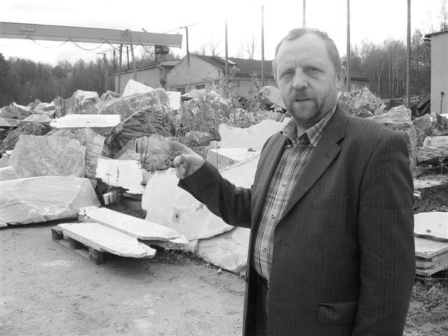 Jan Wróblewski, nowy prezes kopalni marmuru. (fot. Krzysztof Strauchmann)