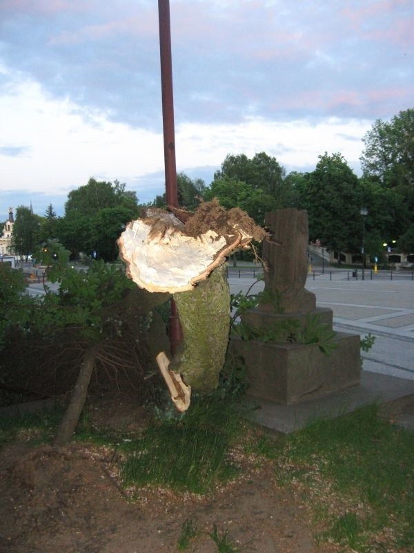 Pomnik zniszczony