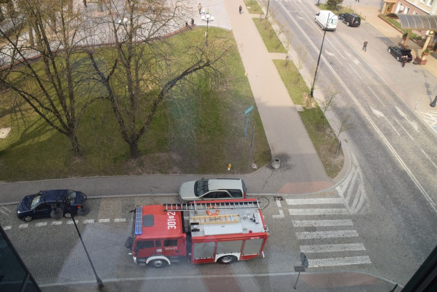 Białystok. Palił się kosz na śmieci w centrum miasta. Potrzebna była interwencja straży pożarnej [ZDJĘCIA]