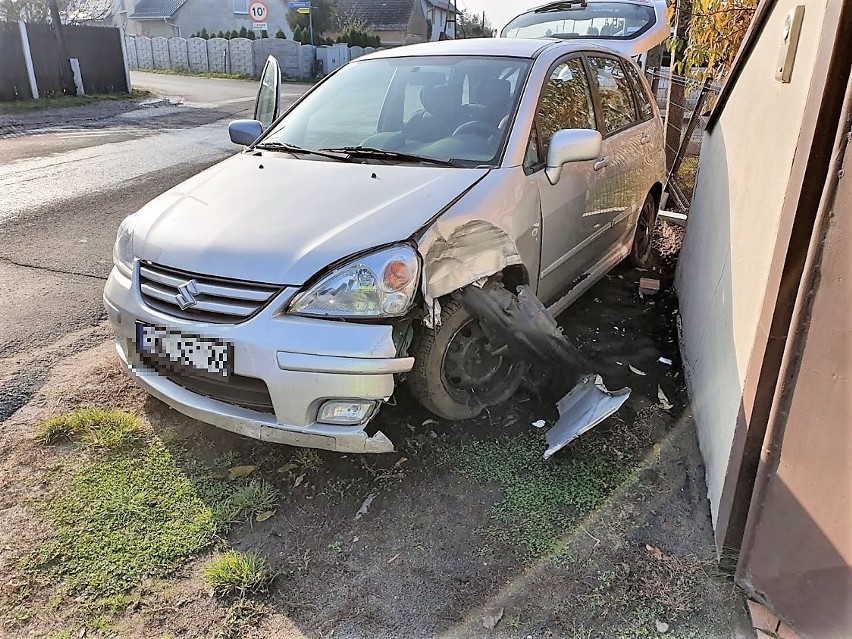 Zderzenie opla i suzuki w miejscowości Węgry