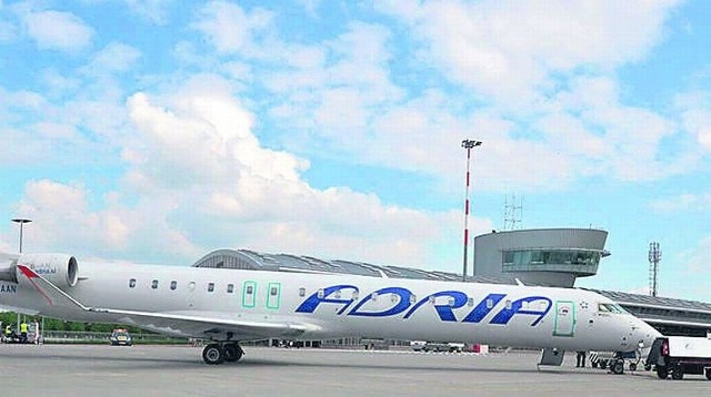 Pierwszy samolot linii Adria Airlines odleciał z Łodzi do Monachium w marcu 2014 r.