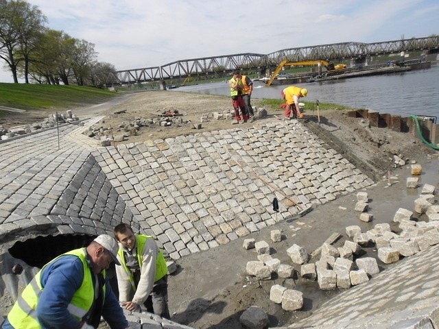 przejazd dla rowerów pod mostami Warszawskimi