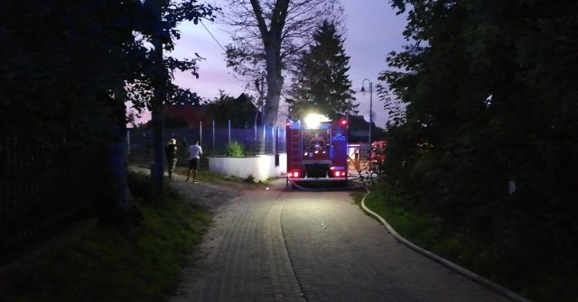 Pożar poddasza w Łosinie. W akcji kilka jednostek straży pożarnej