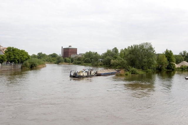 Odra z mostu Grunwaldzkiego