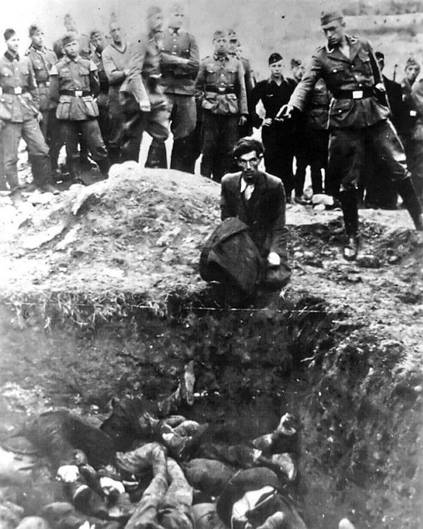 Egzekucja Żydów w Winnicy. Tutaj strzelają żołnierze...