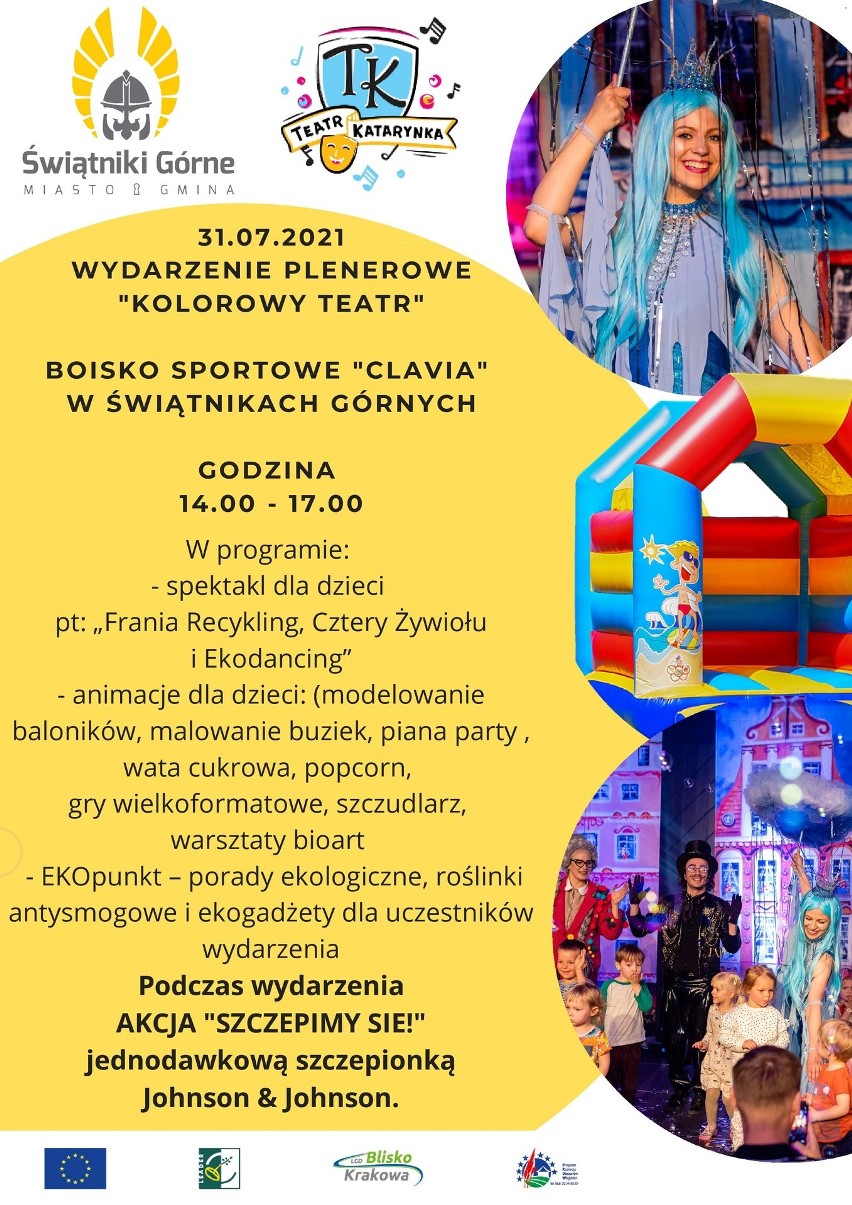 Do zobaczenia w weekend w powiecie krakowskim. Kolorowy teatr, zabawy z tłoczeniem oleju, kino, szczepienie i targ