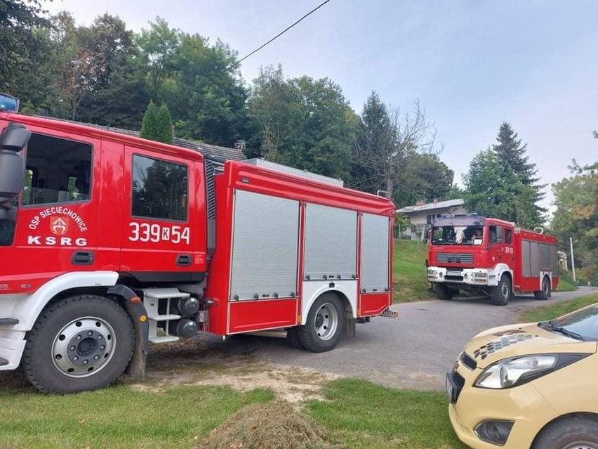 Rozszczelniony gazociąg w gminie Iwanowice