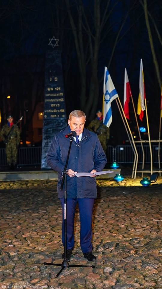 Żydzi z Yehud w Białymstoku. Razem z prezydentem złożyli...