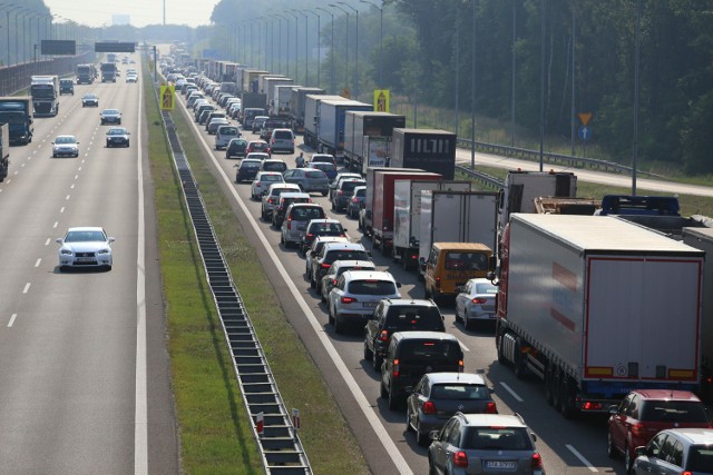 Korek na autostradzie A4, zdjęcie ilustracyjne