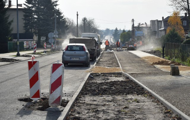 Remont ulicy Targowej w Zwoleniu ma zakończyć się do 17 listopada.