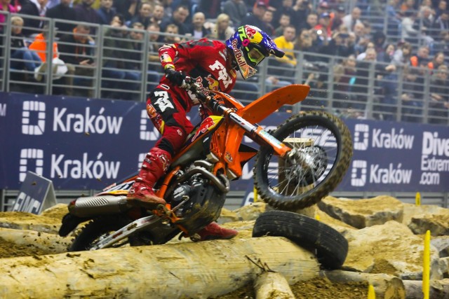 Tadeusz Błażusiak podczas MŚ FIM SuperEnduro w 2019 roku w Tauron Arenie Kraków