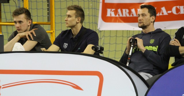 Od lewej: Mateusz Bieniek, Adrian Buchowski i Sławomir Jungiewicz, wciąż  nie są zdolni do gry po przebytych ostatnio urazach. 