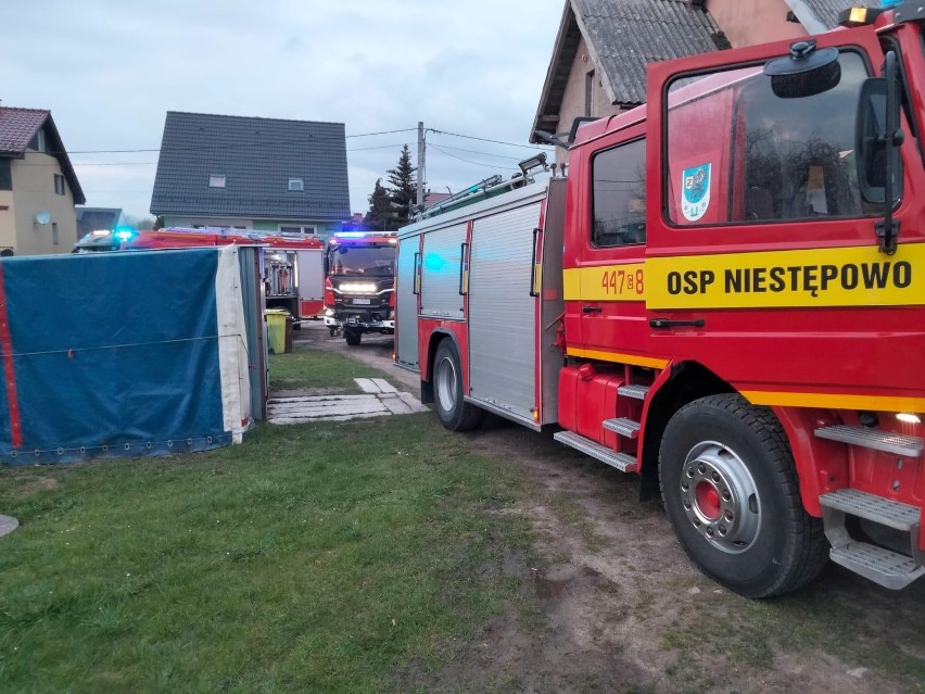 Pożar budynku mieszkalnego w miejscowości Przyjaźń. Na...