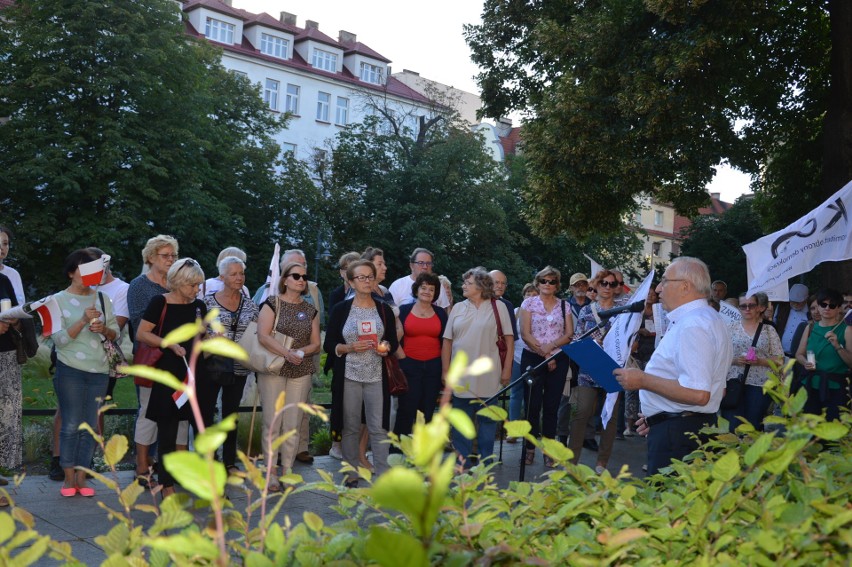 Opole, 3 lipca 2018. Protest w obronie Sądu Najwyższego.