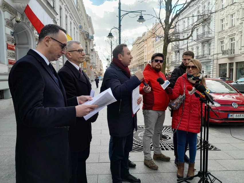 Parlamentarzyści opozycji: Dunin, Klimczak, Kwiatkowski i Trela mówili w Łodzi jednym głosem