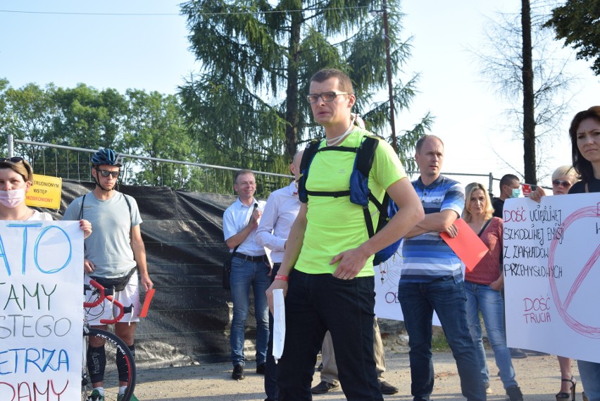 Mieszkańcy Skawiny wiele razy protestowali przeciwko...