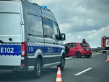 Wypadek na S3 przed Gorzowem. Auto uderzyło w barierki