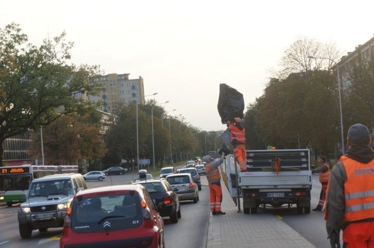 Remont Piłsudskiego. Policja chce karać za chaos na alei (zdjęcia)