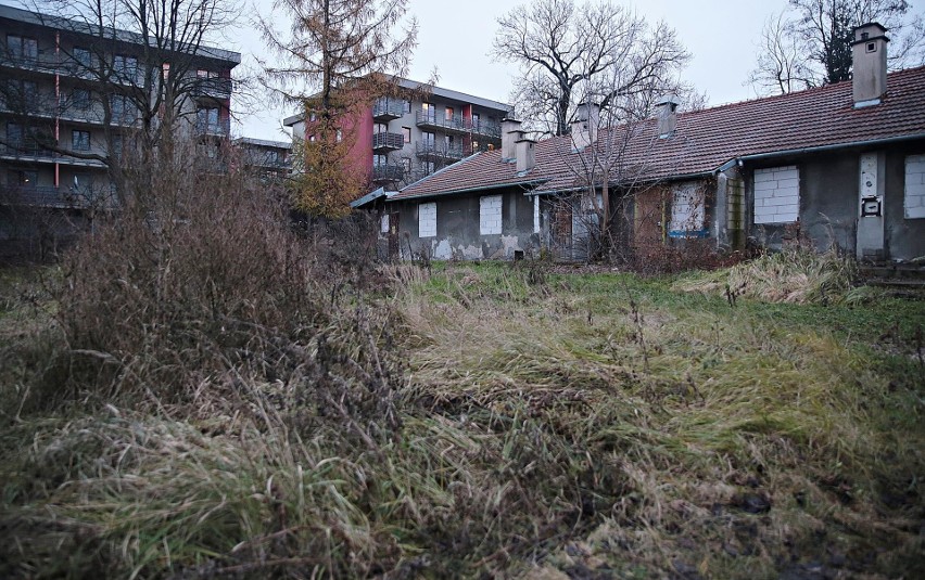 Miejsce, gdzie miasto chce budować blok komunalny przy ulicy...